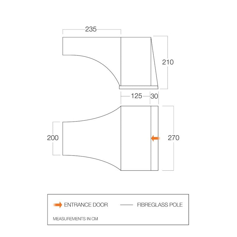 Vango Sentinel Side Side Awning 2026 - TA003 – S.K Camping & Leisure