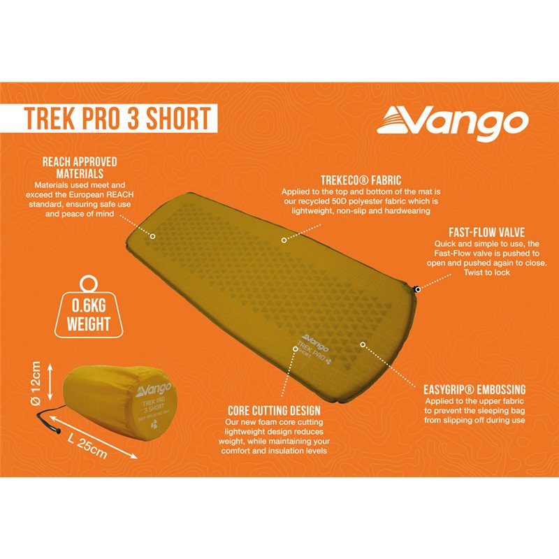 Vango Trek Pro 3 Short Canary Yellow
