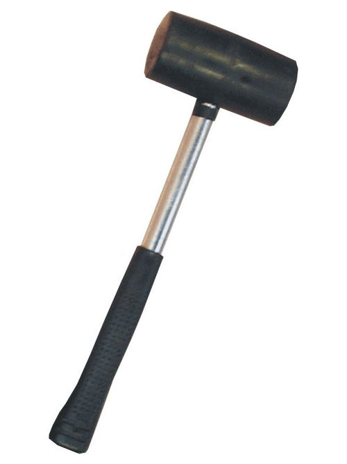 Steel Shaft Rubber Mallet 16oz universal