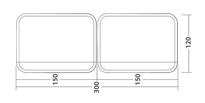 Outwell Windscreen 150 Air Scalable