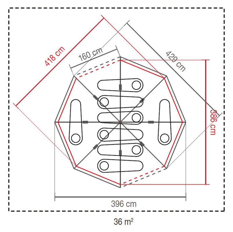 Coleman Octagon 8 Shelter BlackOut 2023
