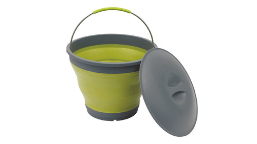 Outwell Collaps Bucket with Lid Lime Green