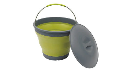 Outwell Collaps Bucket with Lid Lime Green
