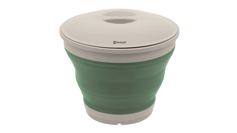 Outwell Collaps Bucket Round with Lid Shadow Green