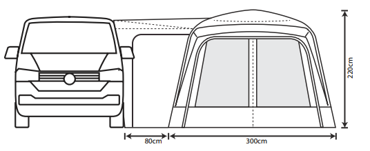 Outdoor Revolution Cayman Low Drive-away Awning 2024