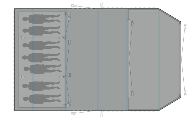 Outwell Stone Lake 7ATC Footprint Groundsheet 2020