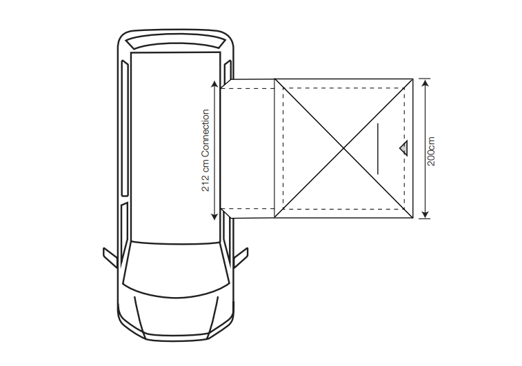 Outdoor Revolution Cayman Outhouse Handi Drive-away Utility Awning 2025