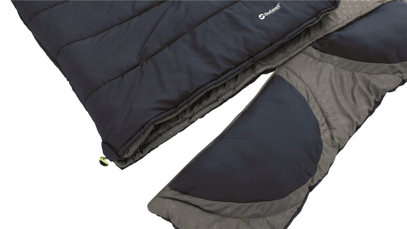 Outwell Contour Lux Sleeping Bag 'R Zip' Deep Blue