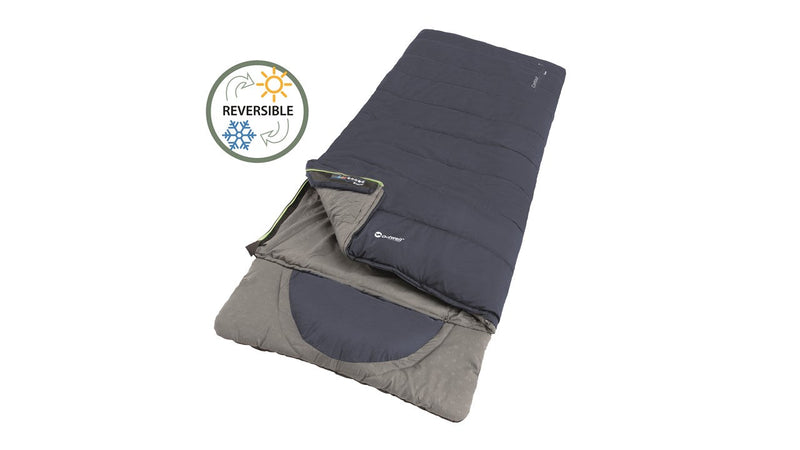 Outwell Contour Lux Sleeping Bag 'R Zip' Deep Blue