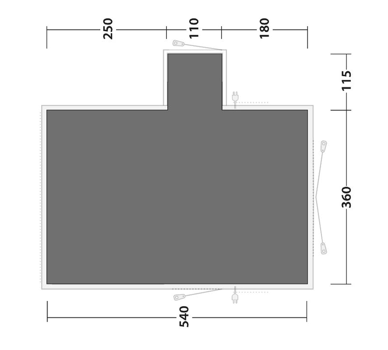 Outwell Montana 6PE Footprint Groundsheet