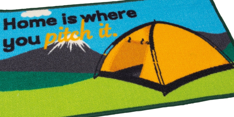 Quest Washable Home is Where You Pitch It Tent Mat