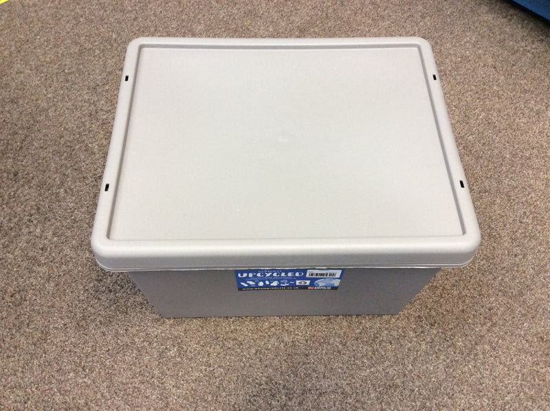 Heavy duty 45lt storage box up-cycled box with lid