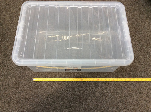 Wham Clear storage box with lid 45lt