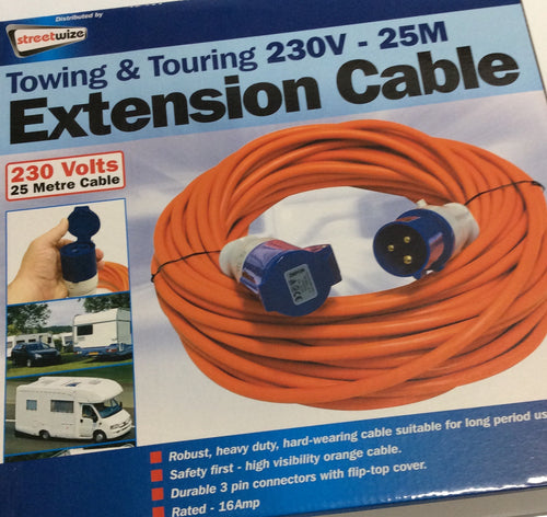 Towing extension cable 230v 25mt