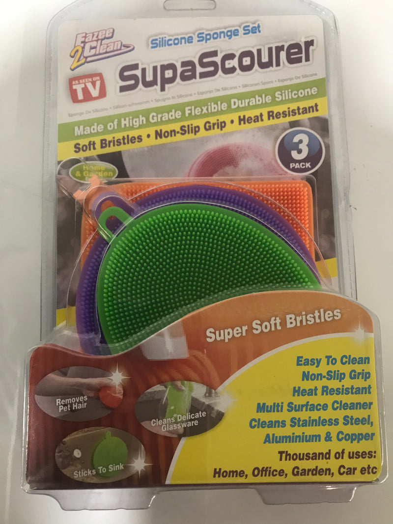 Silicone sponge set ‘superscourer’