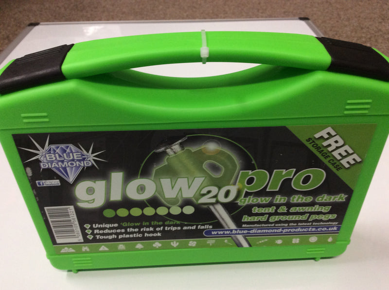 Glow pegs x 20 in a carry box