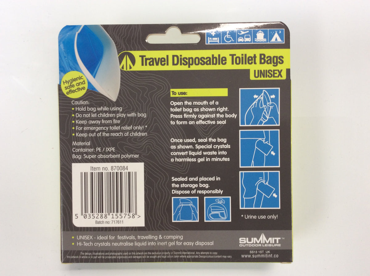 Summit Disposable Toilet Bags S.K Camping & Leisure