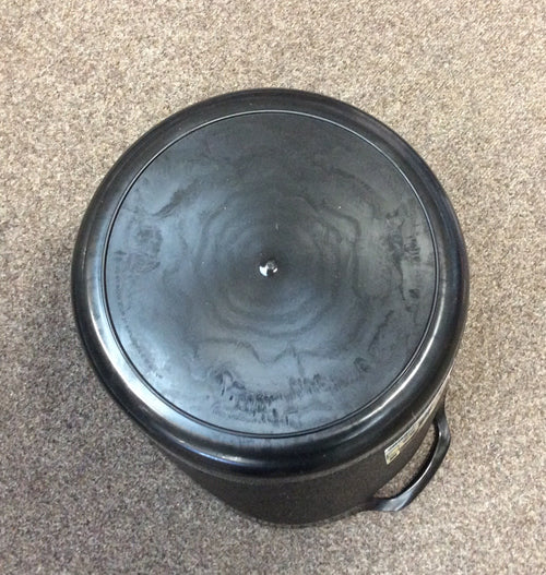 Flexi tub 15lt round black/graphite with inside measure lines