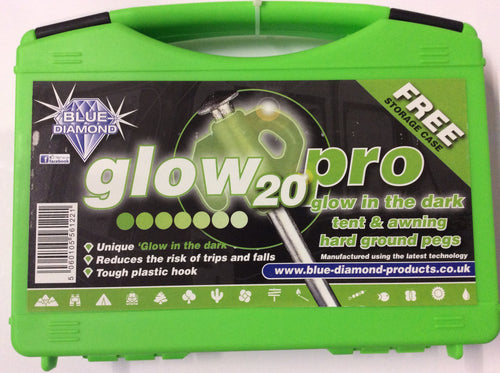 Glow pegs x 20 in a carry box