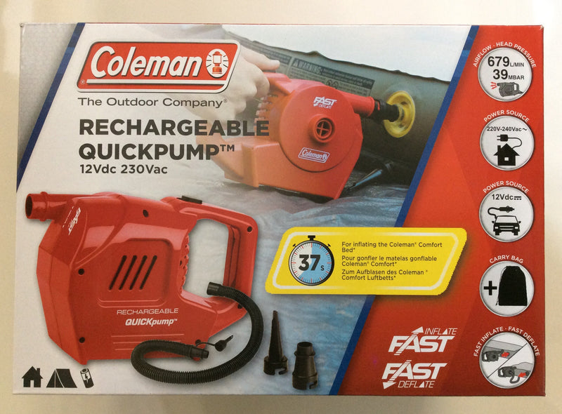 Coleman Rechargeable Quickpump 12v/230v