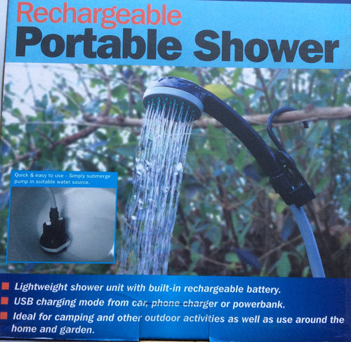 Rechargeable portable shower