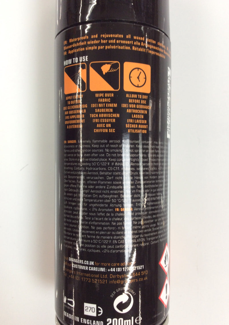 Grangers fabsil  wax cotton proofer 200ml