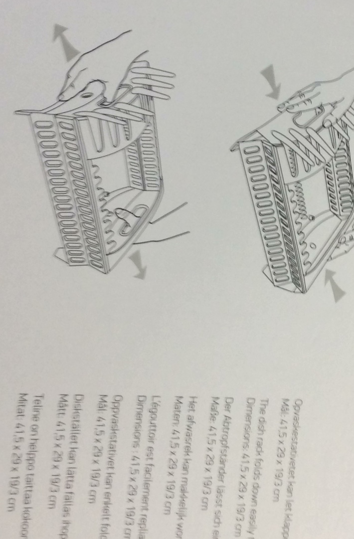 Isabella folding dish rack