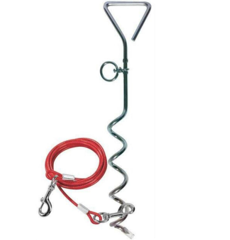 Dog tether and lead