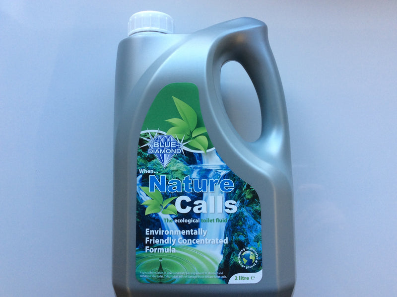 Environmentally friendly toilet Nature Calls chemical 2lt fluid