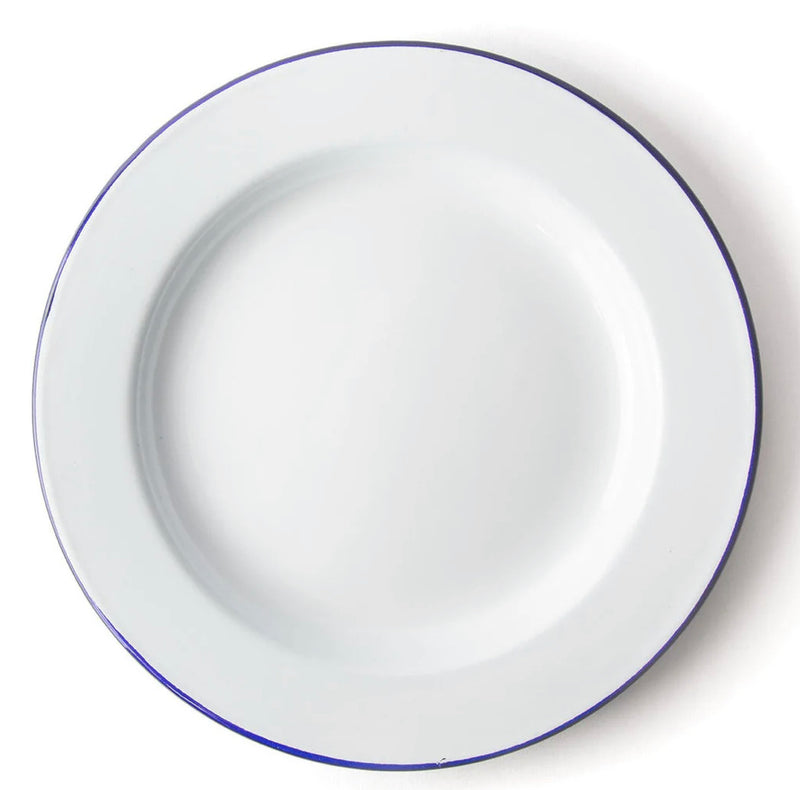 Falcon Enamel Dinner Plate - Traditional White - 22cm