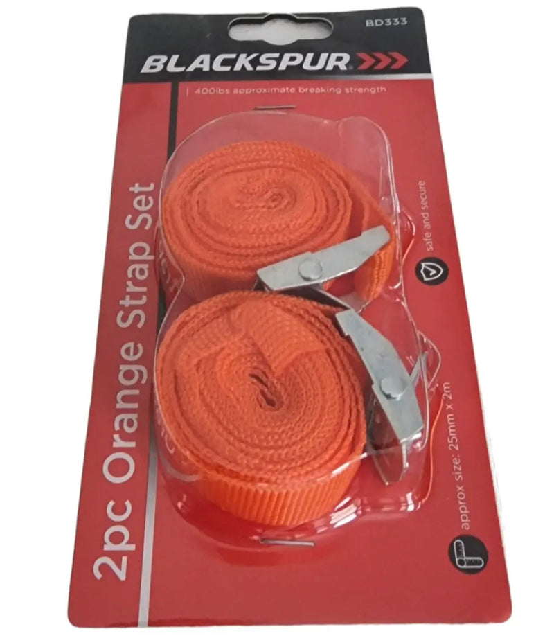 2pc Orange Strap Set (Blackspur)