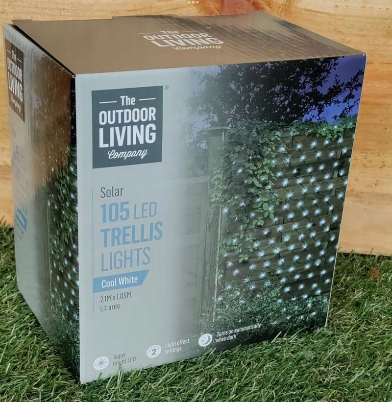 Solar 105 LED Trellis Lights