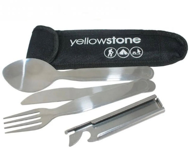 Yellowstone 4 Piece Camping Cutlery Set