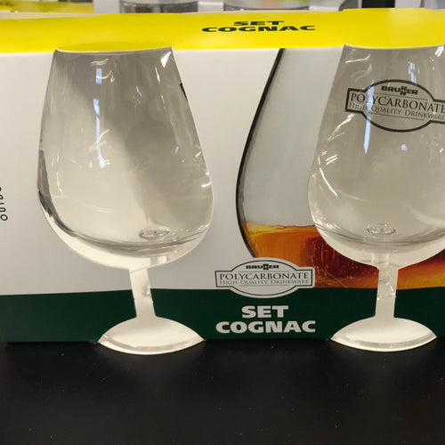 Polycarbonate Cognac Glasses 2 x 43cl