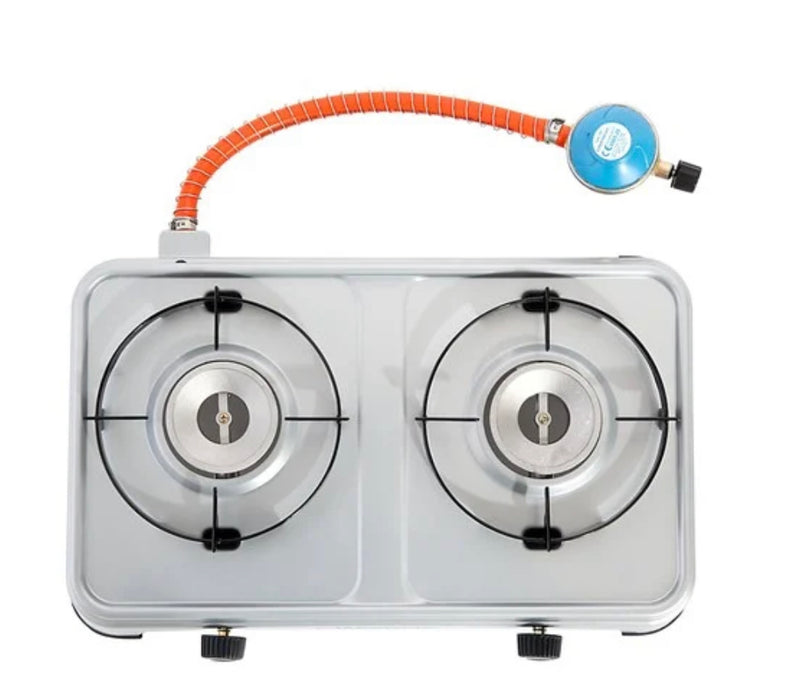 Campingaz Camping Cook Double Stove CV Version – Includes Regulator