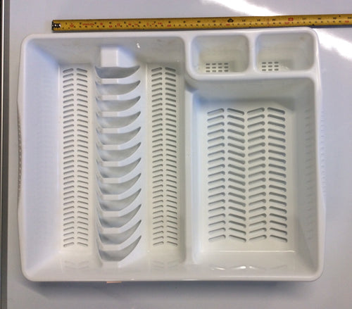 Large cutlery tray in white