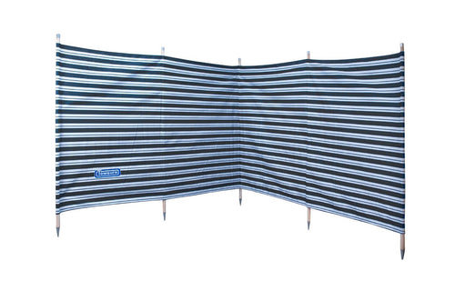 5 pole windbreak Navy Stripe