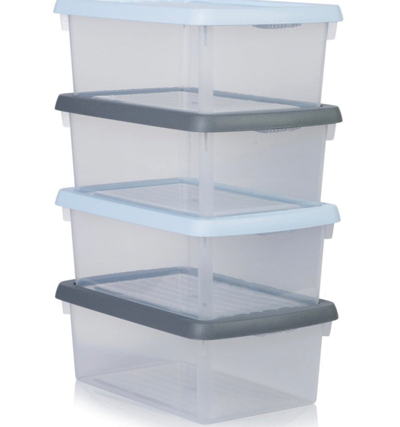 Set of 4 Food Boxes with Lid 3.5Lt