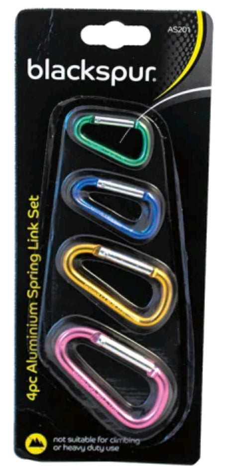 Aluminium Carabiner 4 Pack