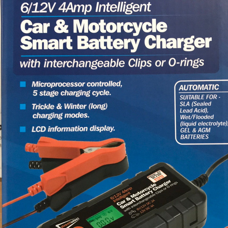 4Amp 6/12V Smart Battery Charger
