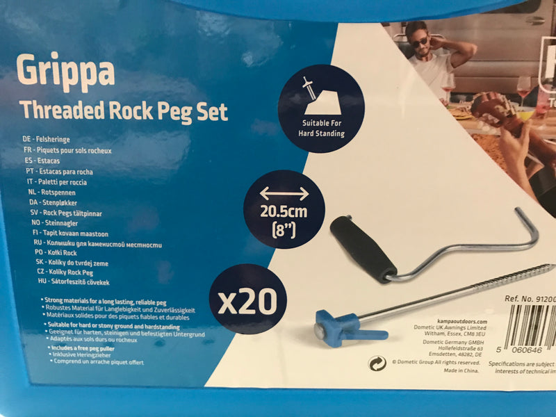 Kampa Grippa peg set with puller