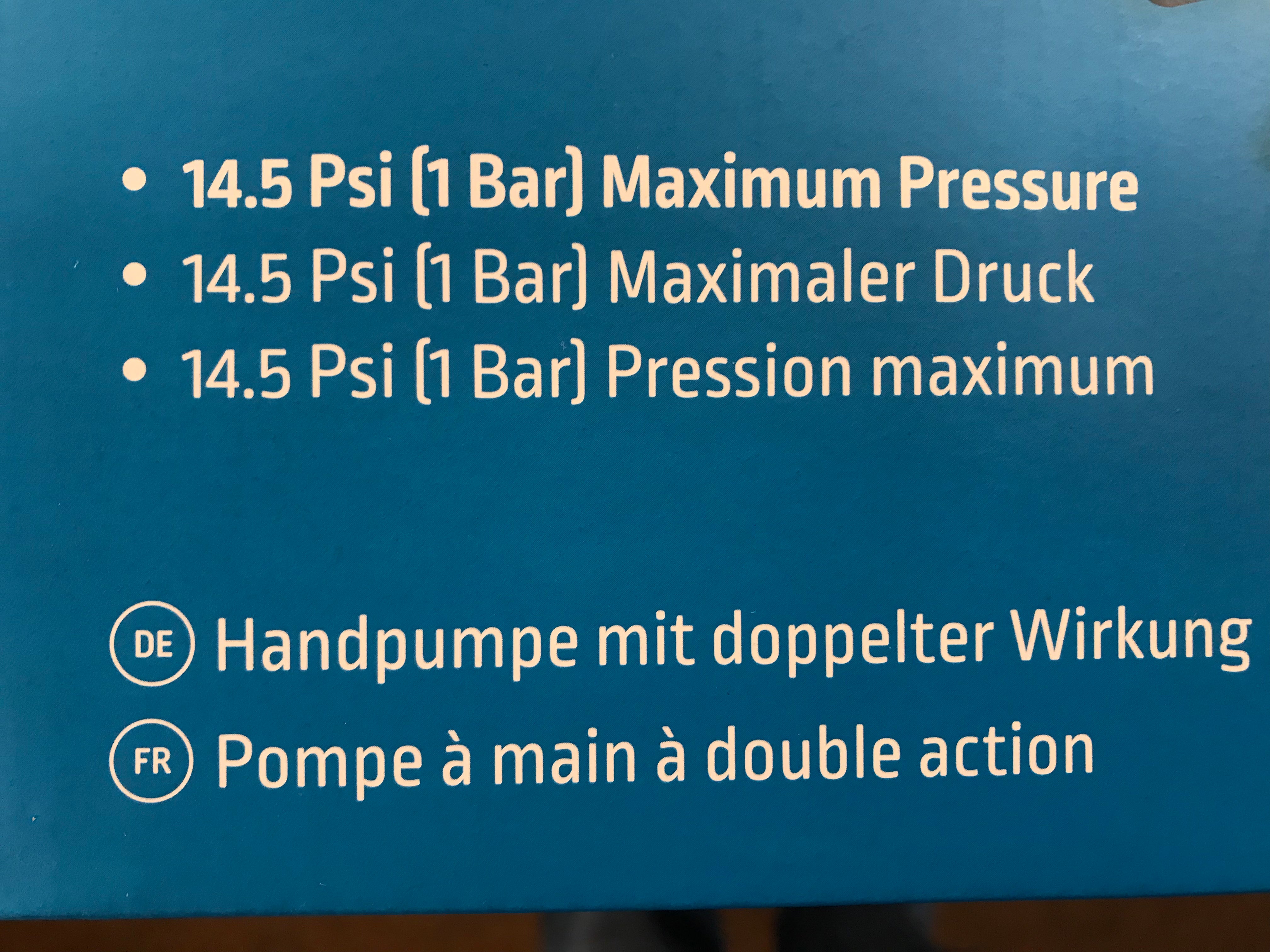 Kampa Dometic Double Action Luftpumpe, 2L bei Camping Wagner Campingzubehör
