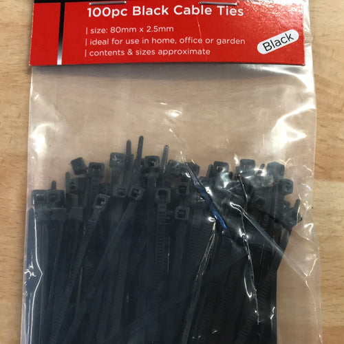 Blackspur 100pc Air beam Cable Tie locks