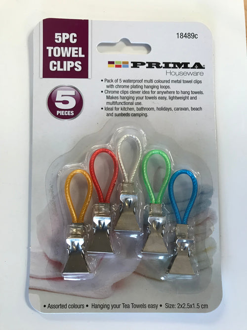 5pc Towel clips