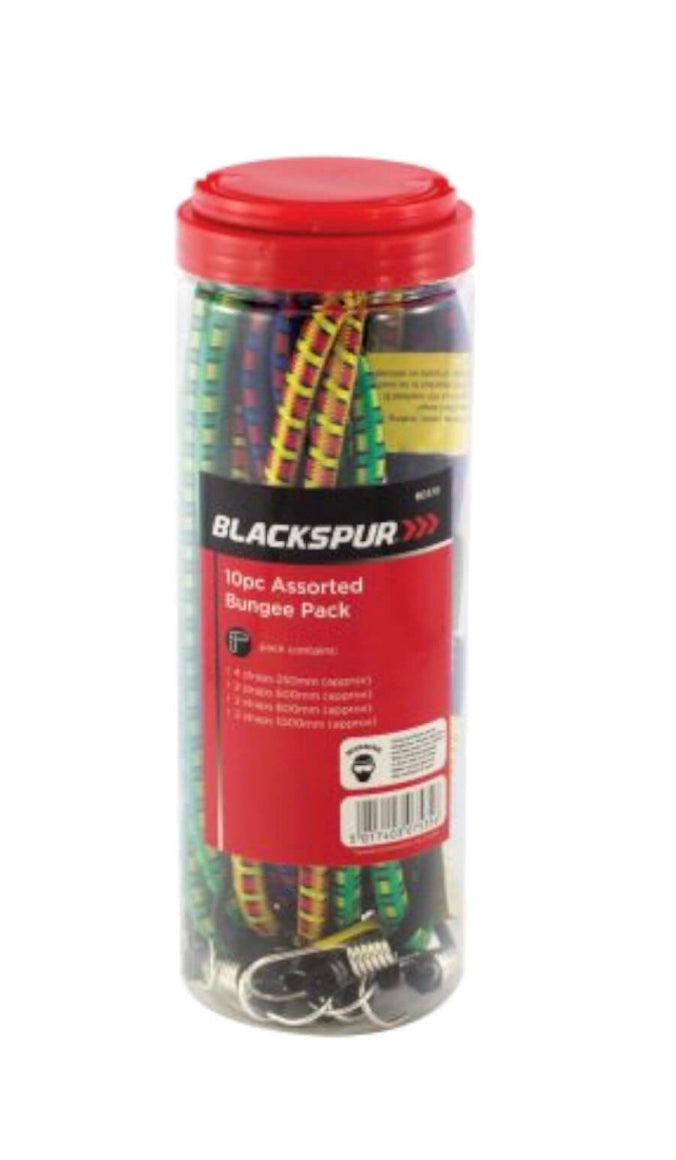 Blackspur 10pc Assorted Bungee Set