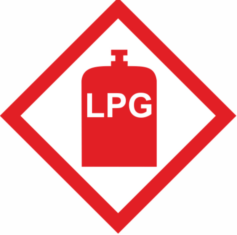 LPG Sticker for Caravan,Motorhome or Trailer
