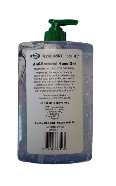 HAND SANITISER IN PUMP TOP BOTTLE SANITIZER 1000ML 60%
