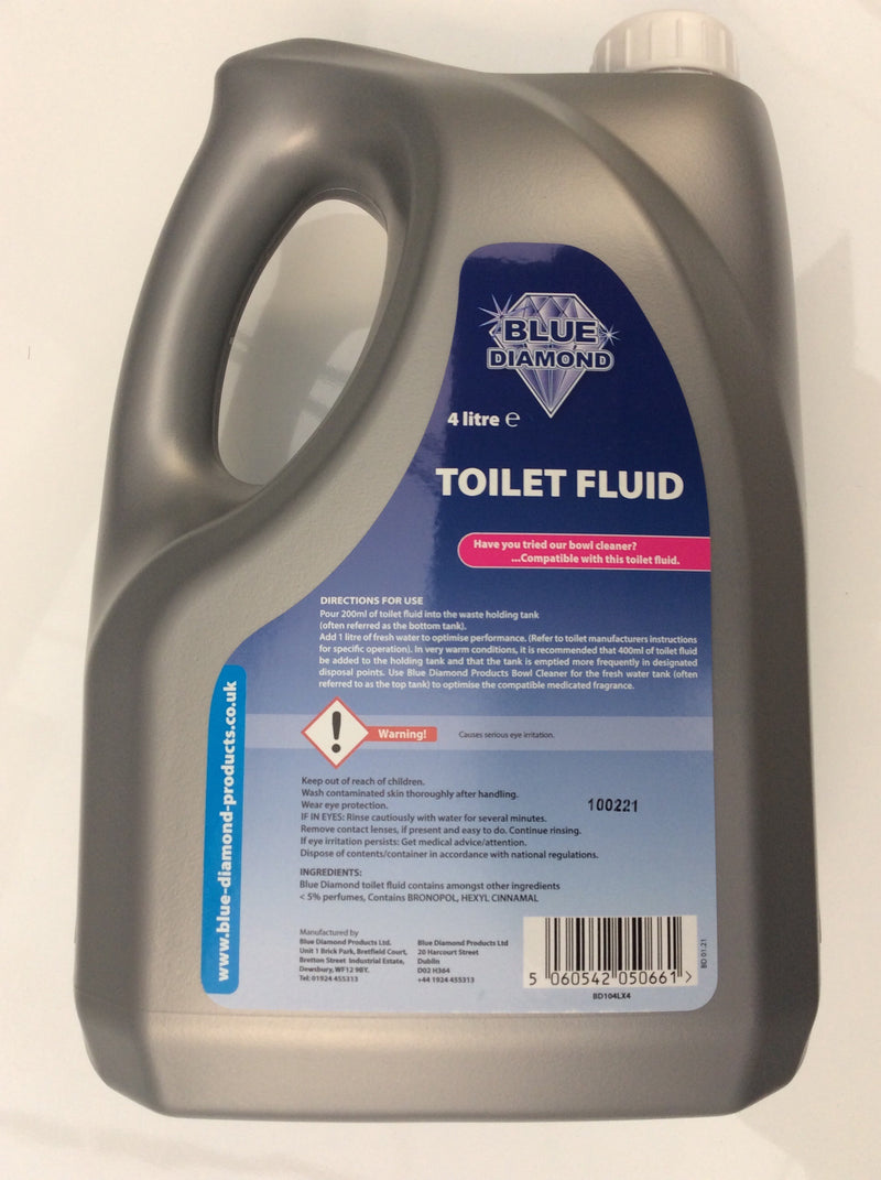 Toilet fluid 4lt for waste - bottom tank chemical